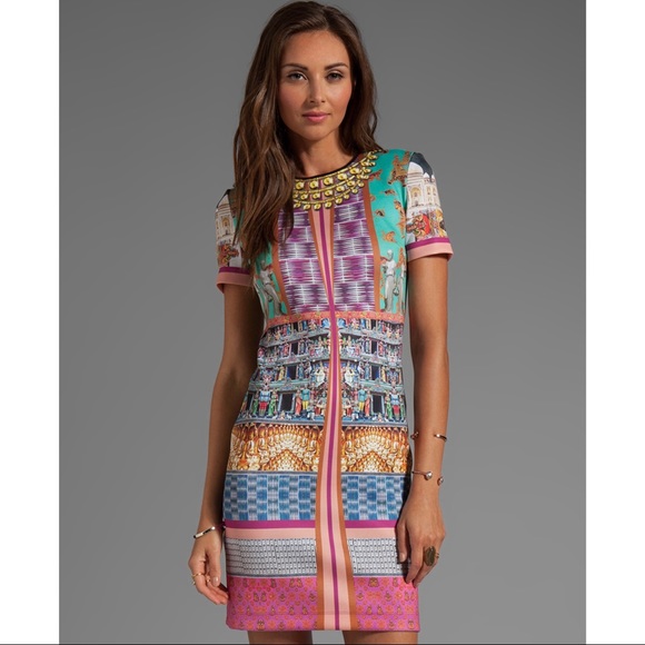 Clover Canyon Taj Mahal Neoprene Dress - Picture 1 of 9